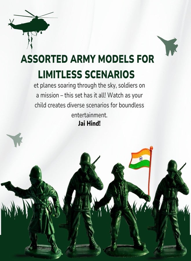 Mallexo مجموعة ألعاب جنود ماليكسو للأطفال | 54 قطعة من الجنود للأطفال | لعبة معسكر قاعدة الشرطة والجيش للأولاد والبنات، شخصيات عسكرية، مجموعة لعب ساحة المعركة، ألعاب تعليمية للأطفال من عمر 3 سنوات فما فوق - Image 2